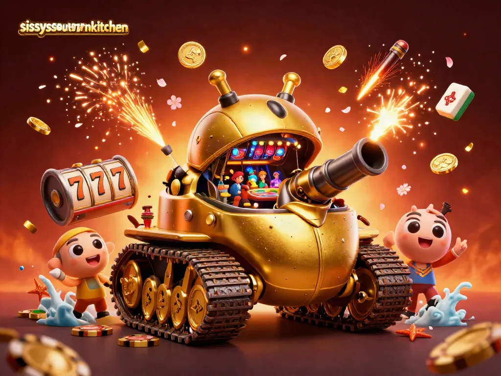 Experience the thrills of sissyssouthernkitchen with a miniature casino in a golden beetle tank.